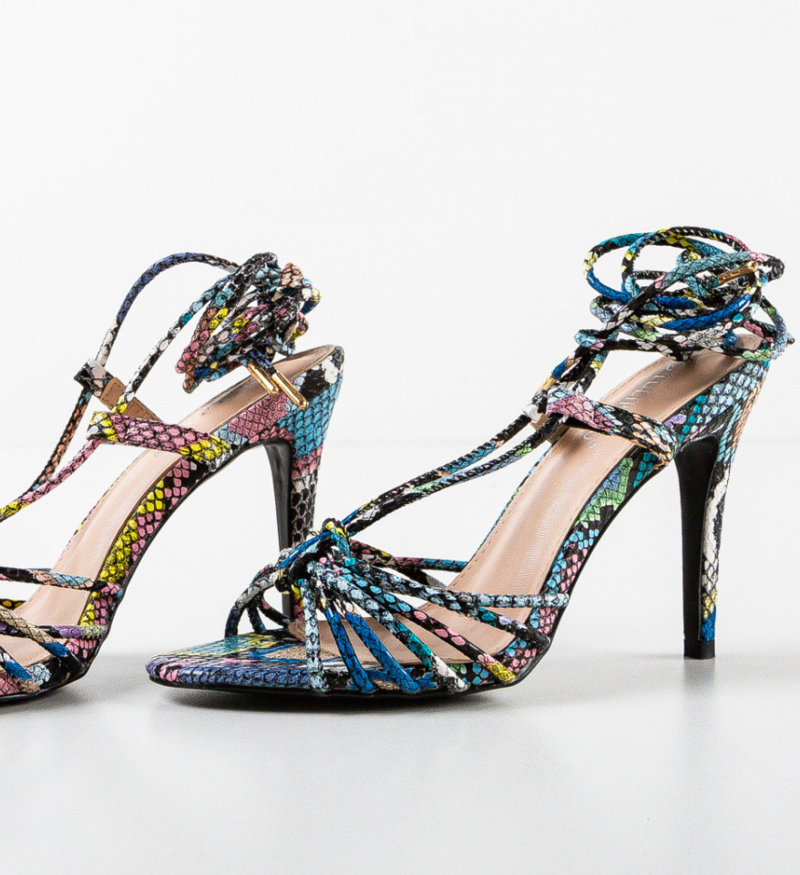 Sandale cu toc Jody Multicolor - Img 2