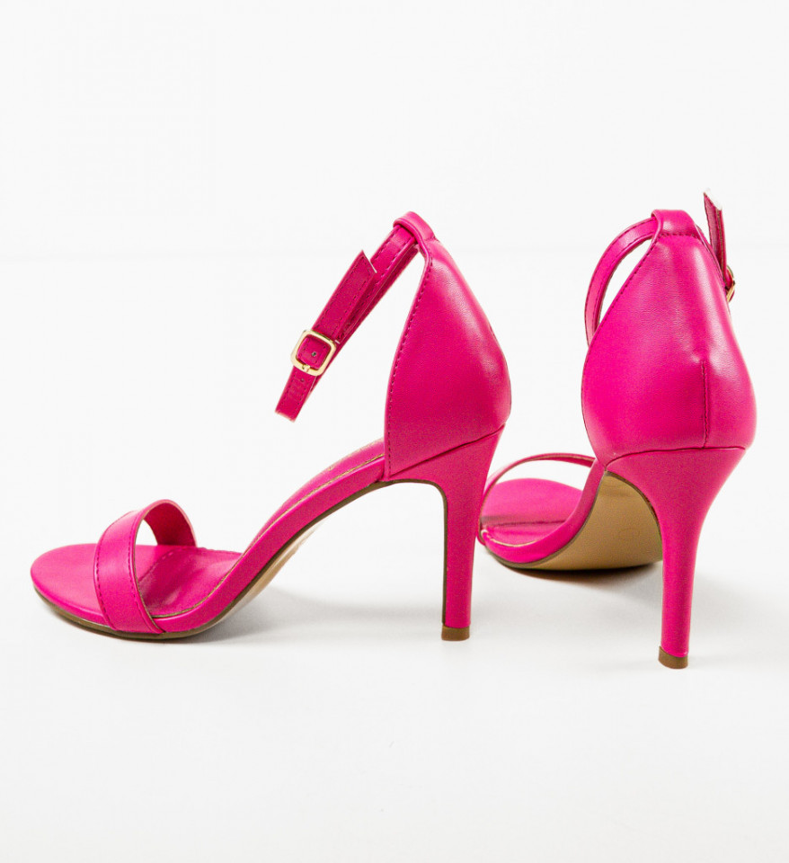 Sandale cu toc Simoda Fuchsia - Img 4