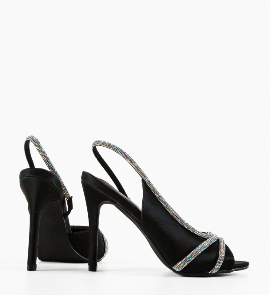 Sandale cu toc Toon Negre - Img 2