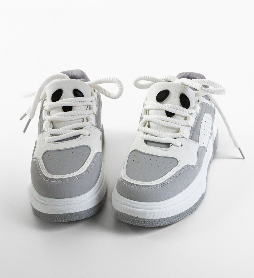 Sneakers dama Asfie Gri - Img 3
