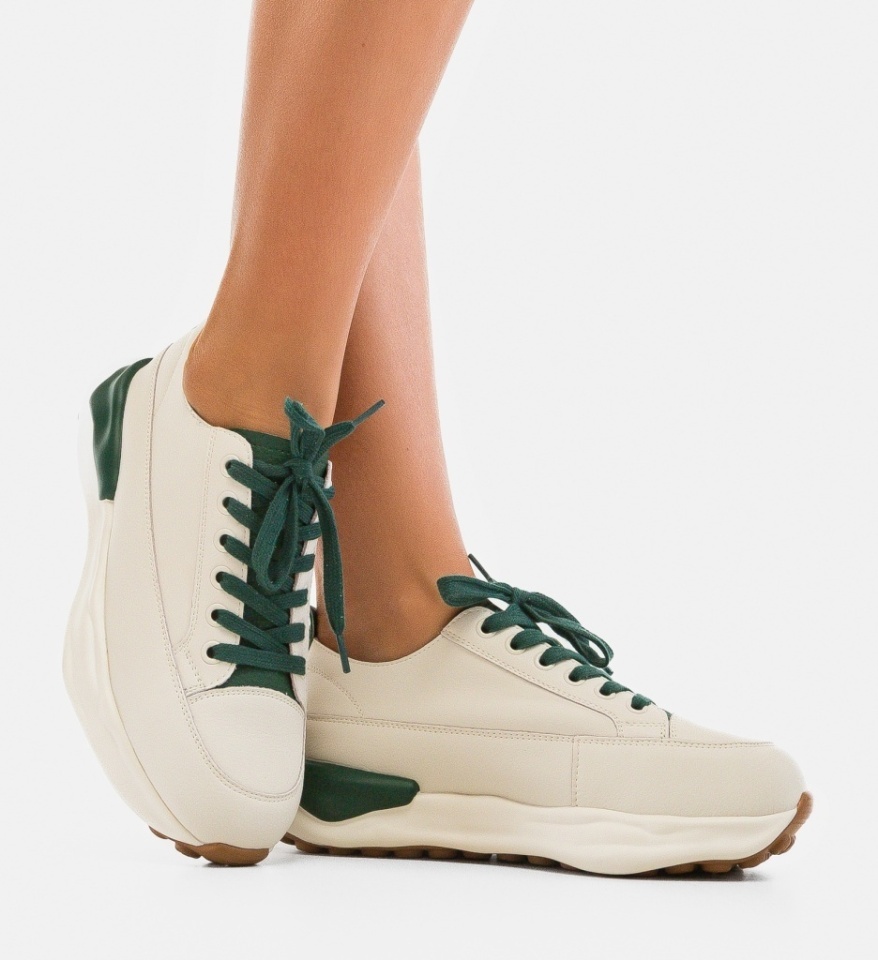 Sneakers dama Bailey Bej 3 - Img 4