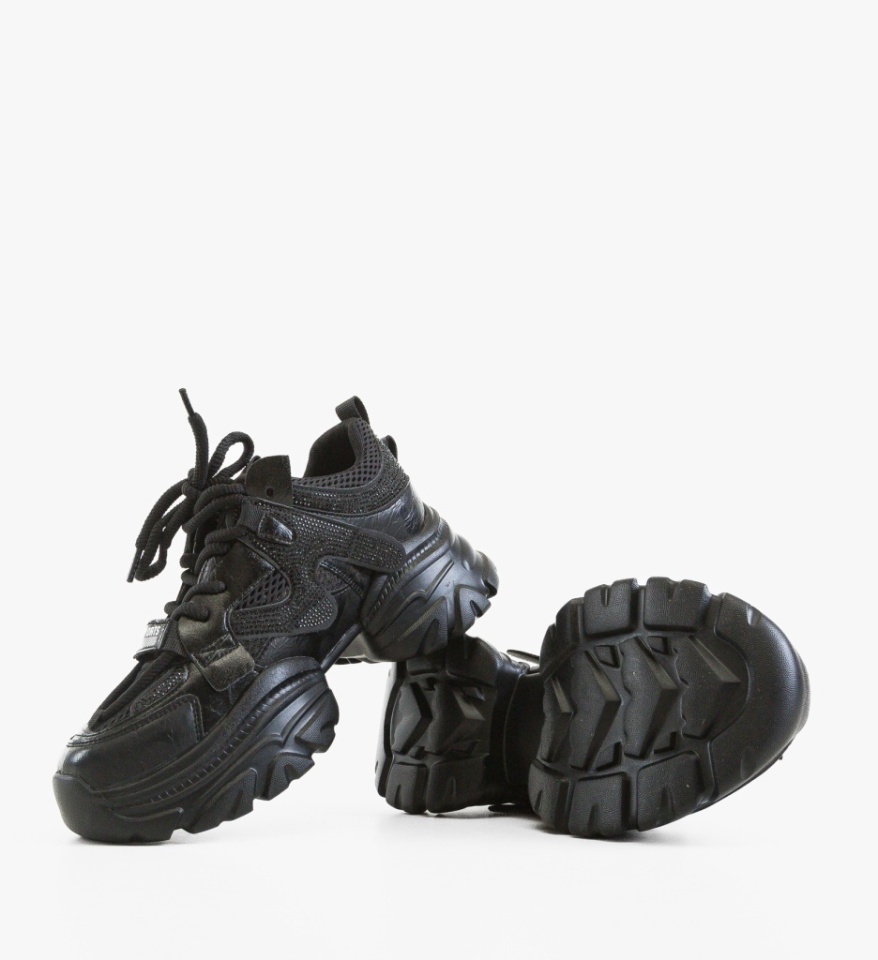 Sneakers dama Cream Negri - Img 3