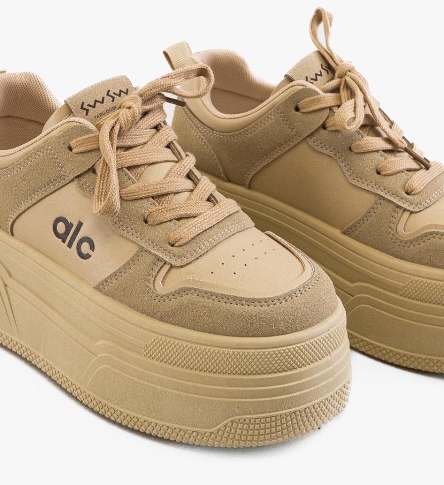 Sneakers dama Dareva Khaki - Img 2