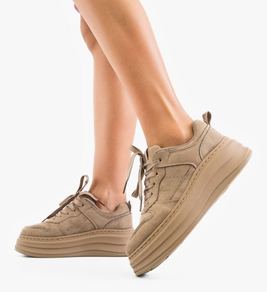 Sneakers dama Difoni Khaki - Img 5