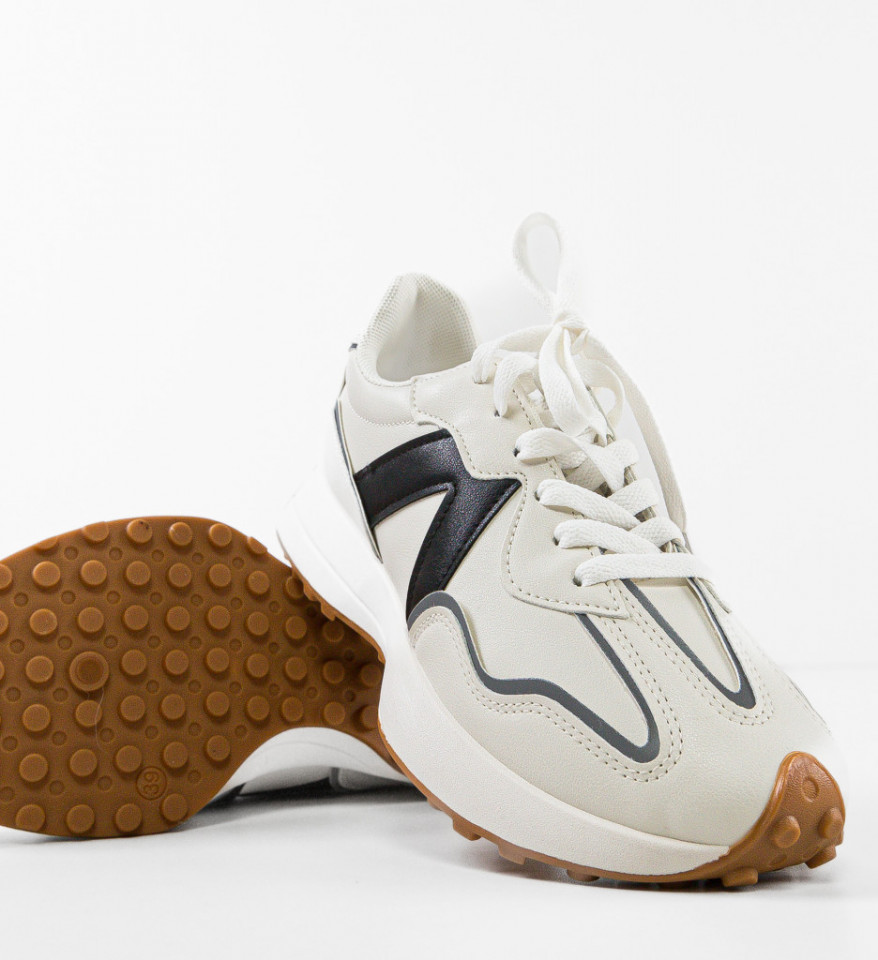 Sneakers dama Dokni Bej - Img 4