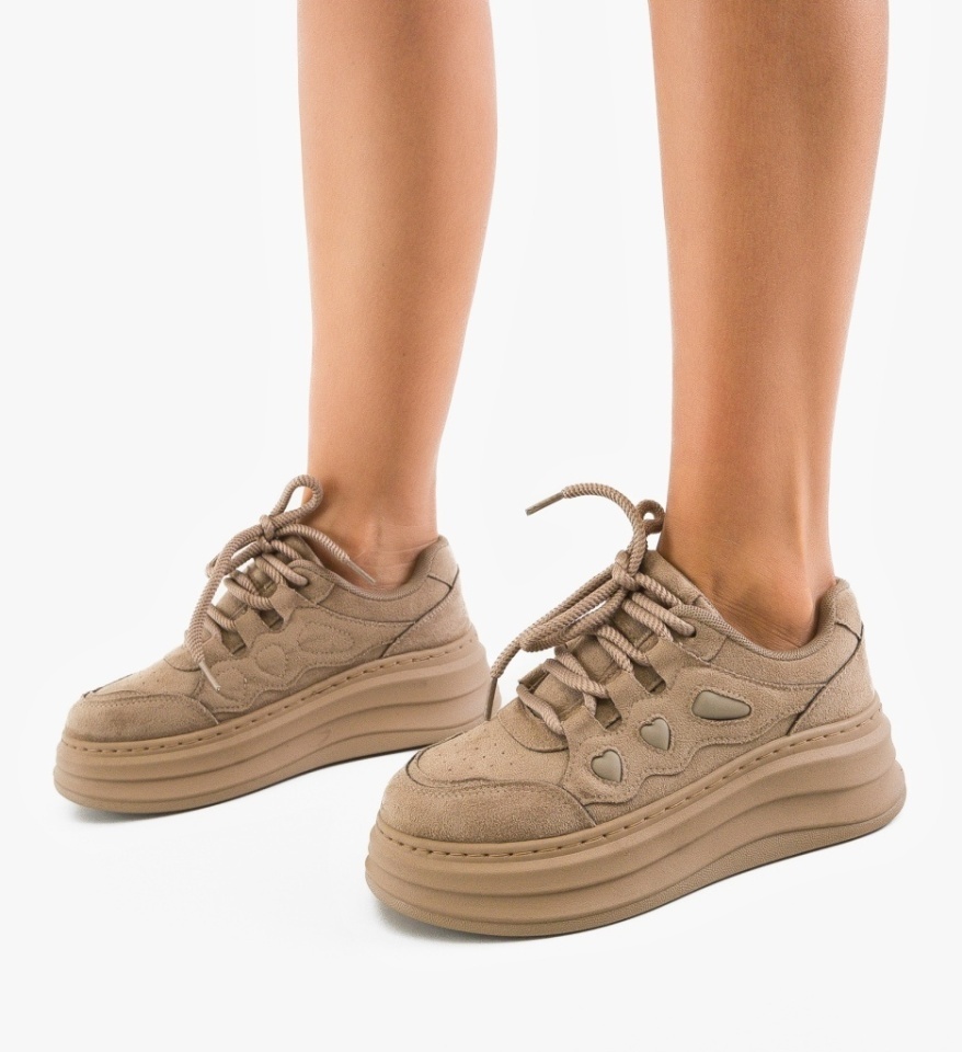 Sneakers dama Fobrey Khaki - Img 5