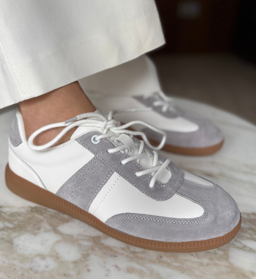 Sneakers dama Gazelle Gri - Img 10