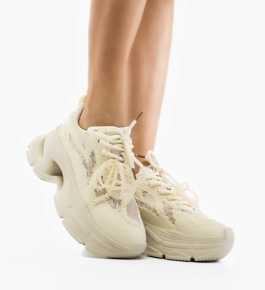 Sneakers dama Griffith Bej - Img 7