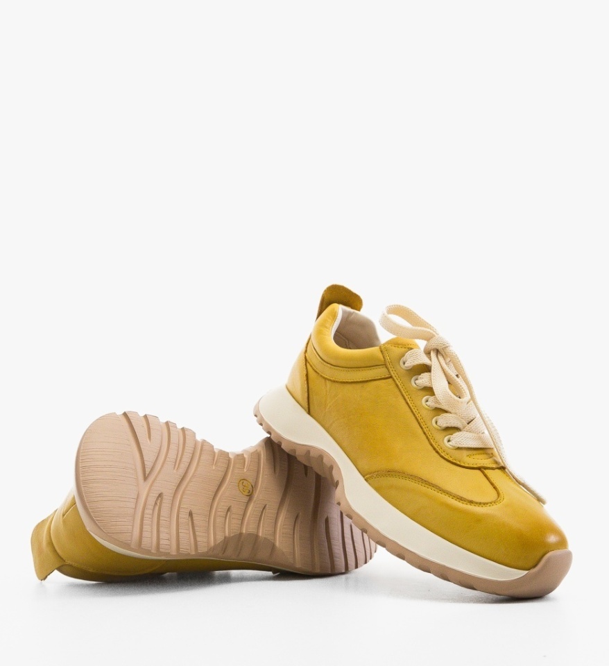 Sneakers dama Hober Galbeni - Img 2