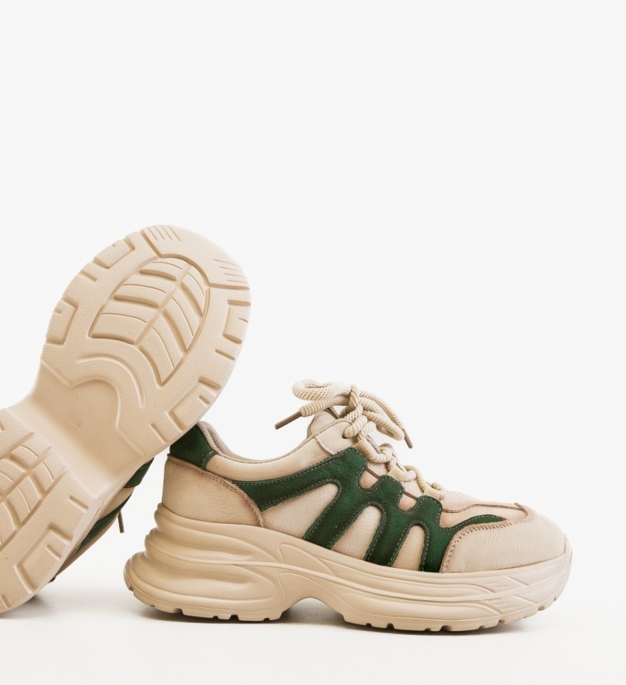 Sneakers dama Iman Bej 4 - Img 3