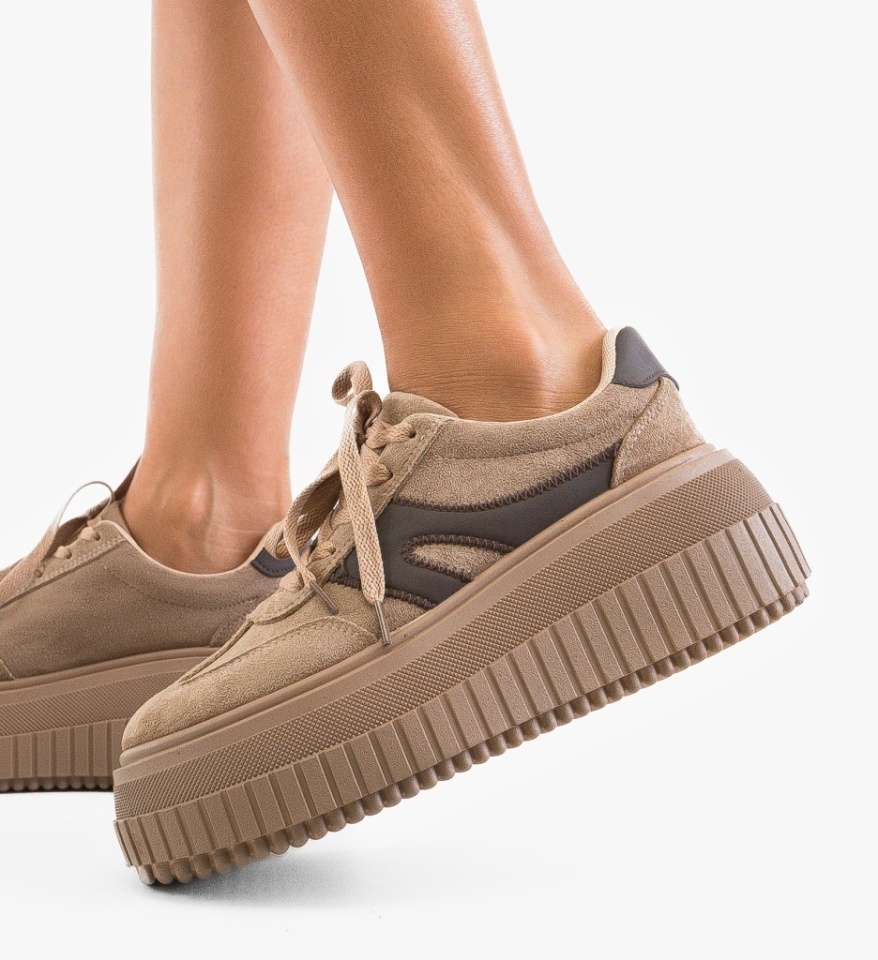 Sneakers dama Medra Khaki - Img 5