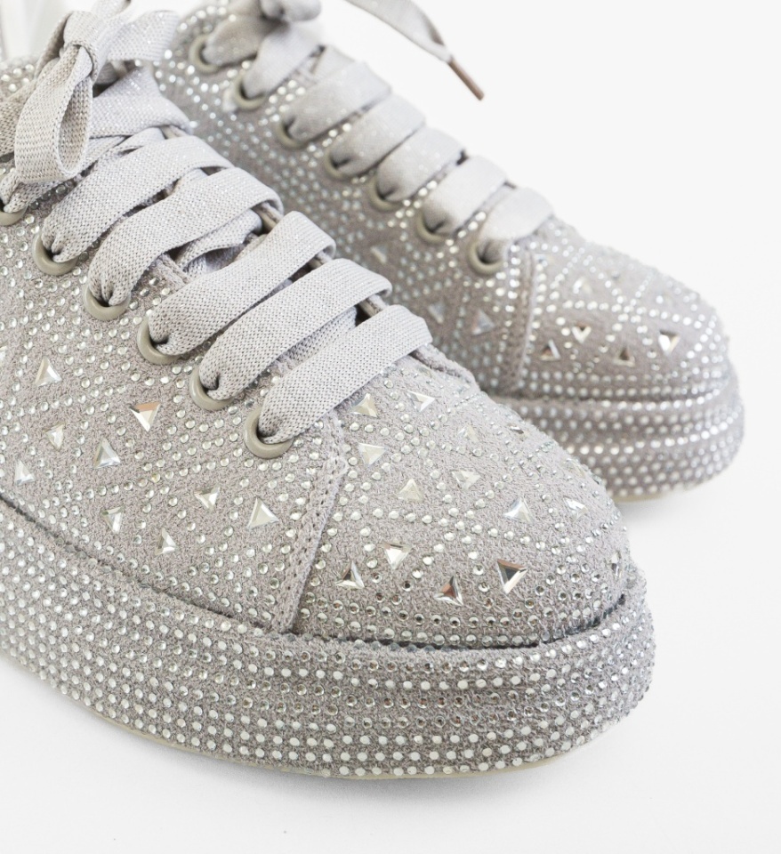 Sneakers dama Renne Gri - Img 2