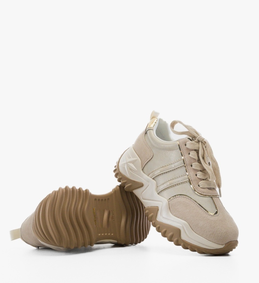 Sneakers dama Sandy Bej - Img 2