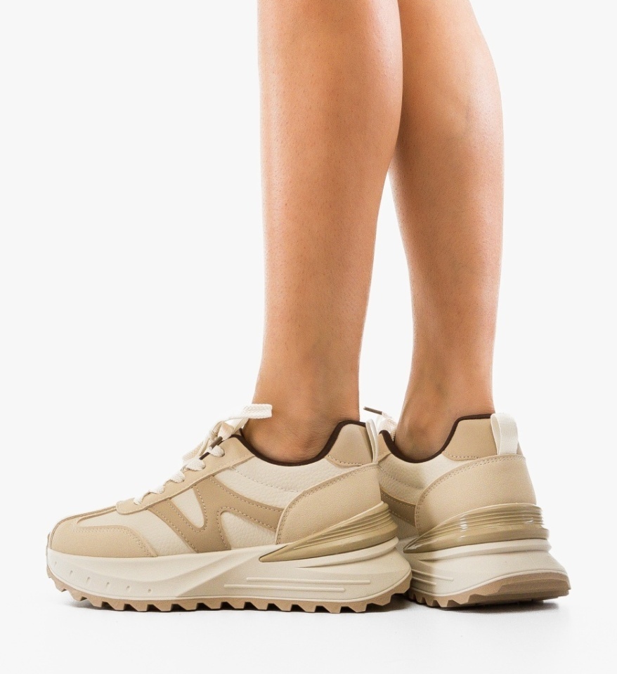 Sneakers dama Senso Bej - Img 4