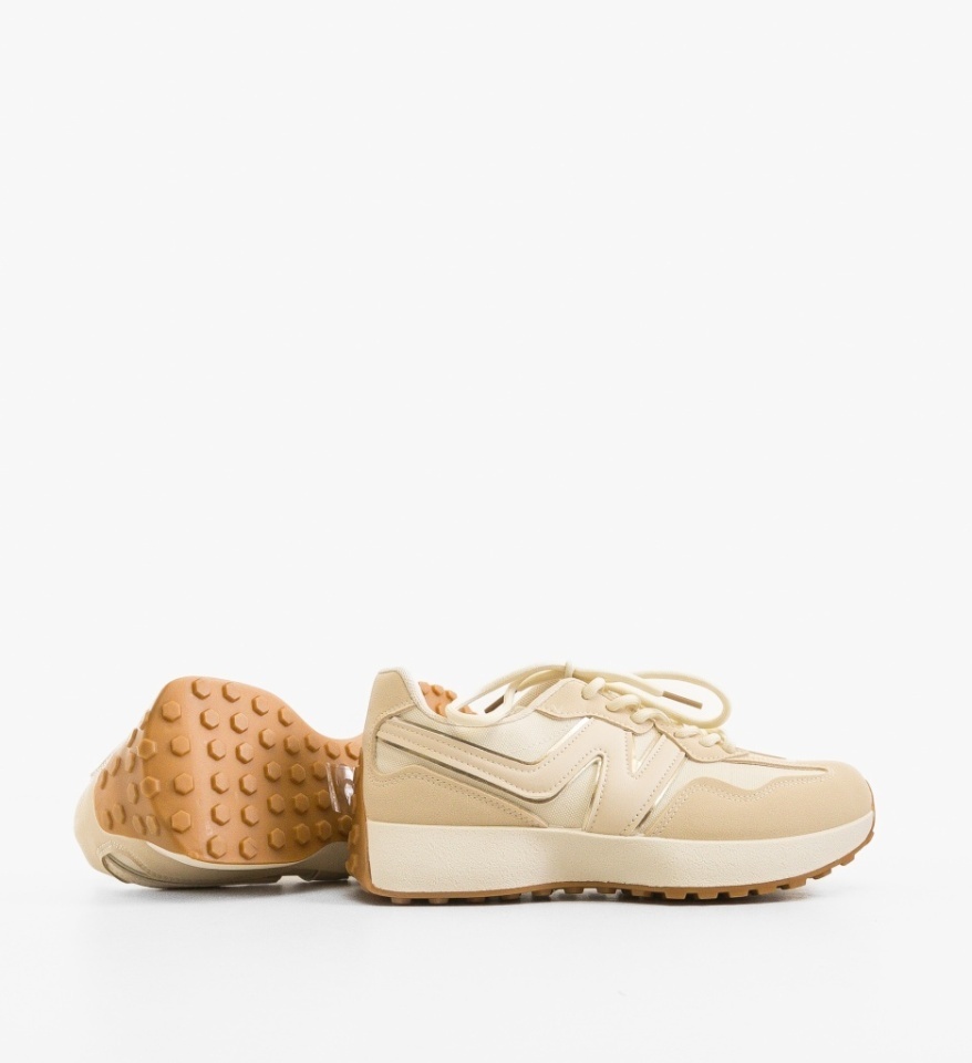 Sneakers dama Sharad Bej - Img 3