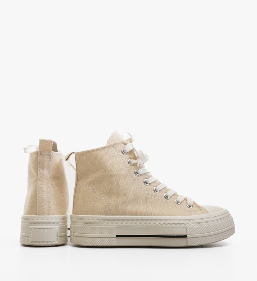 Sneakers dama Sketty Bej - Img 3