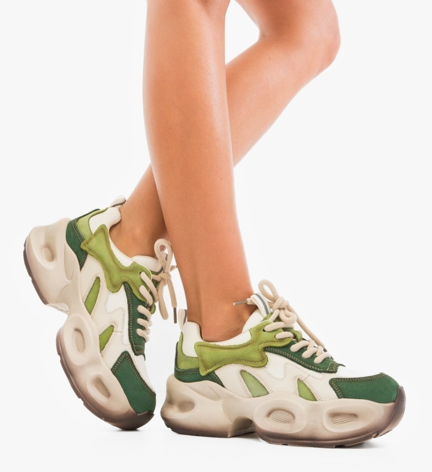 Sneakers dama Topaz Bej 3 - Img 3