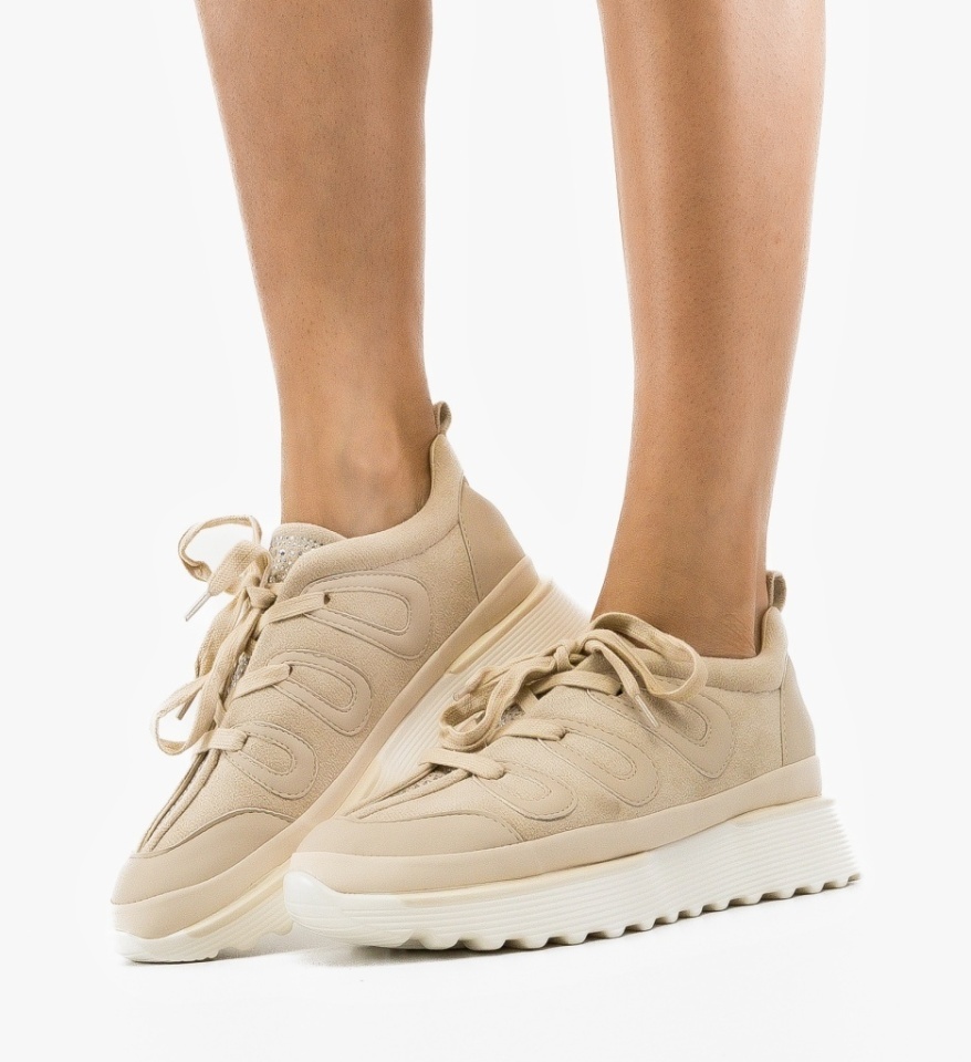 Sneakers dama Tyler Bej - Img 2