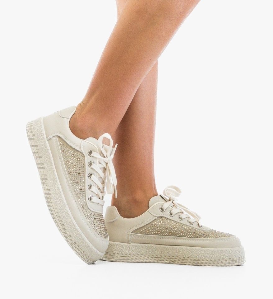 Sneakers dama Yahay Bej - Img 3