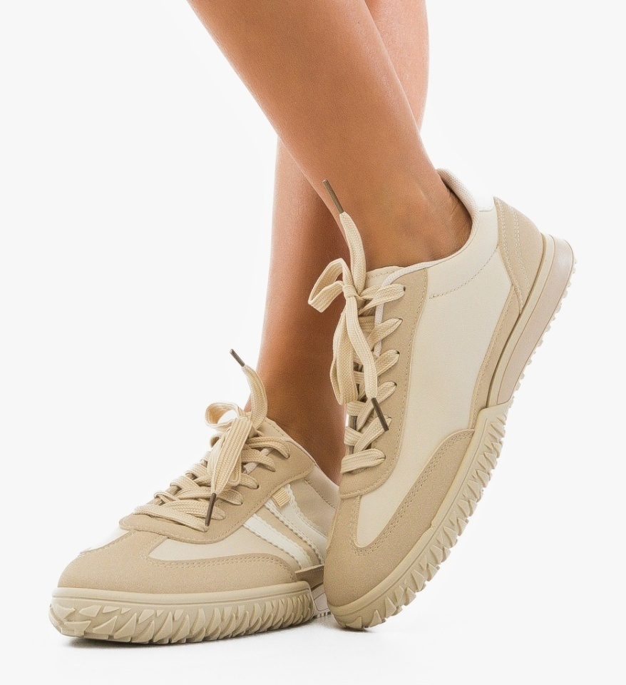 Sneakers dama Zeciu Bej - Img 4