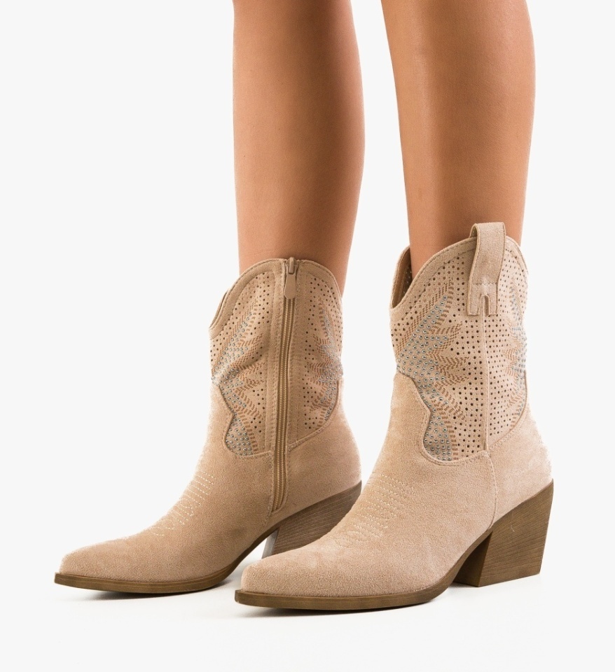 Botine dama Buroca Bej - Img 5