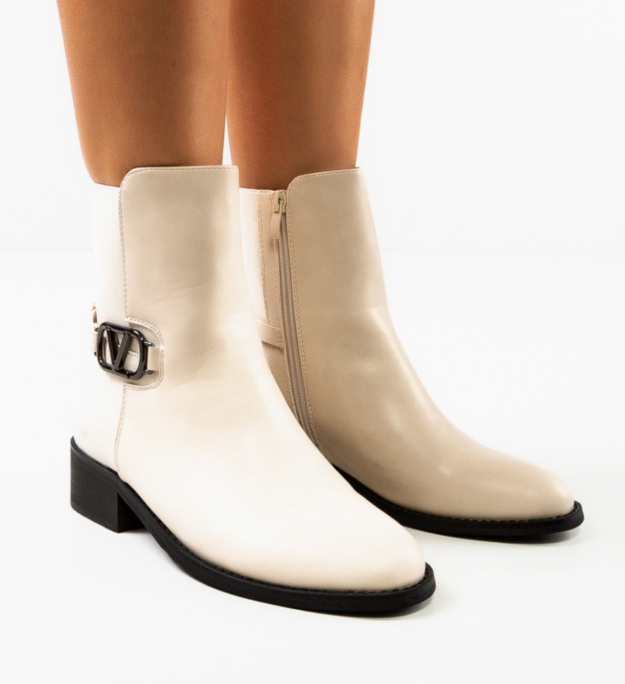 Botine dama Math Bej - Img 6