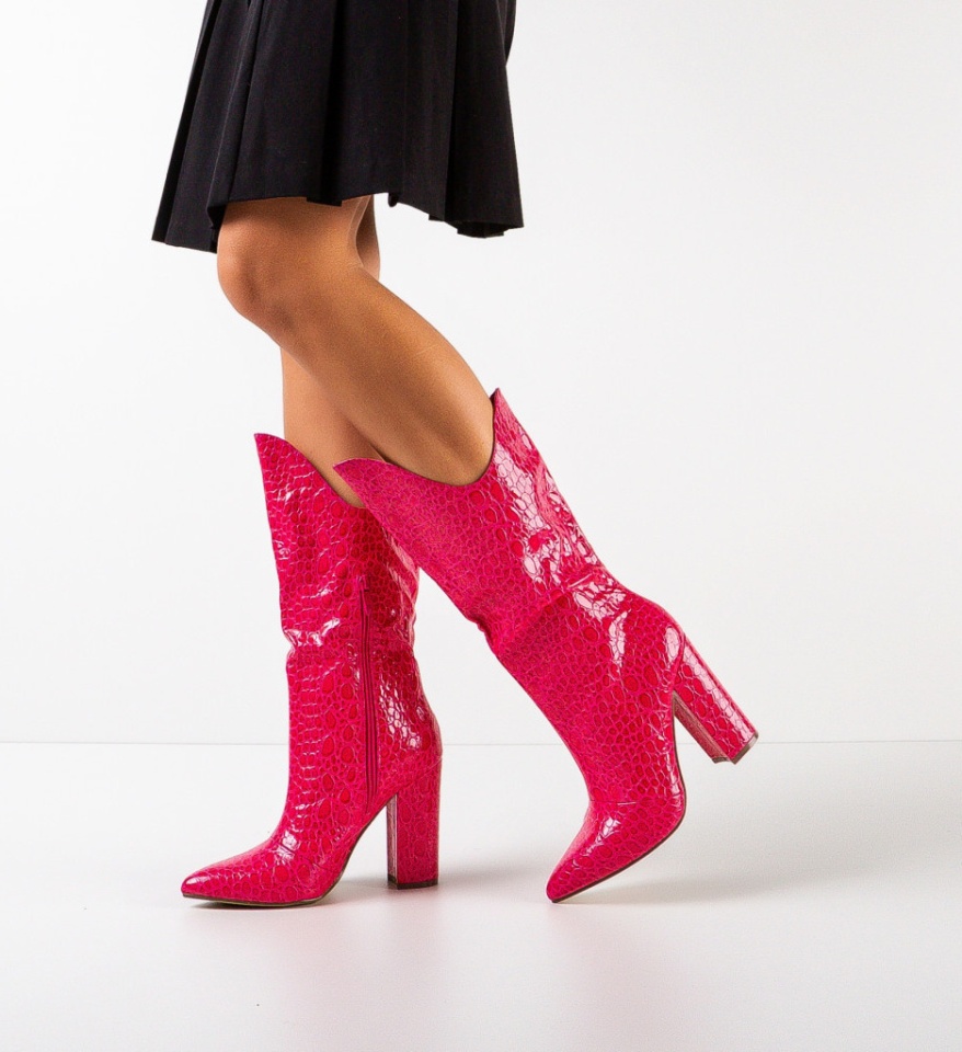 Cizme dama Ezekiel Fuchsia - Img 7