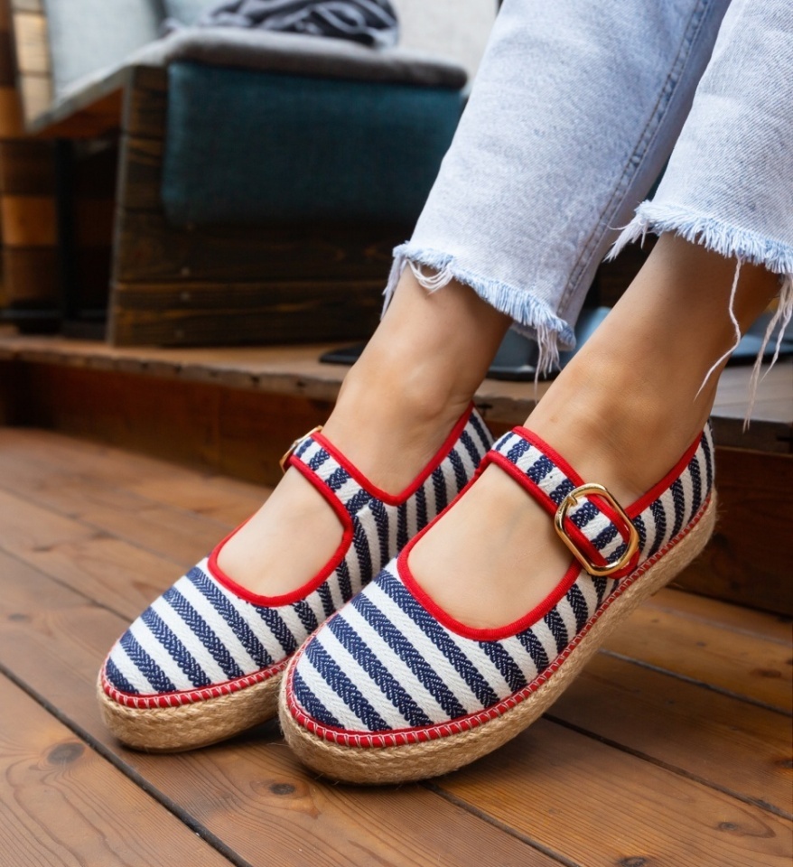Espadrile dama Gamny Albastri - Img 3