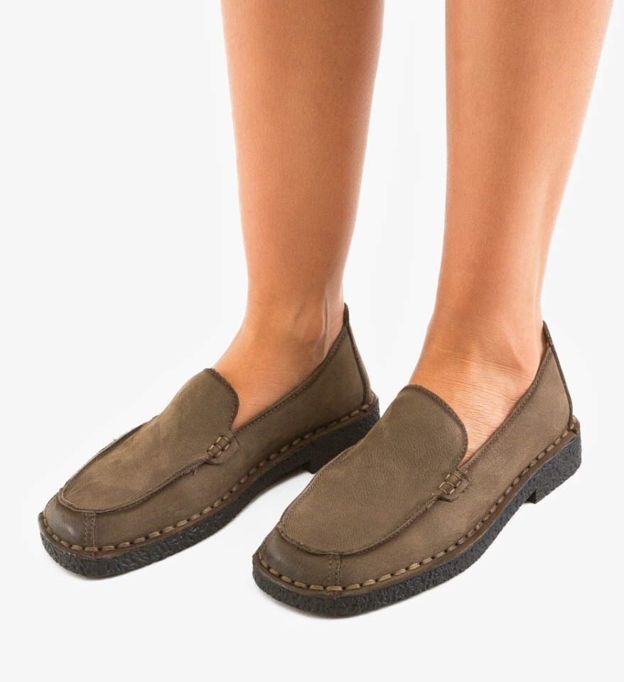 Mocasini dama Linco Khaki - Img 6