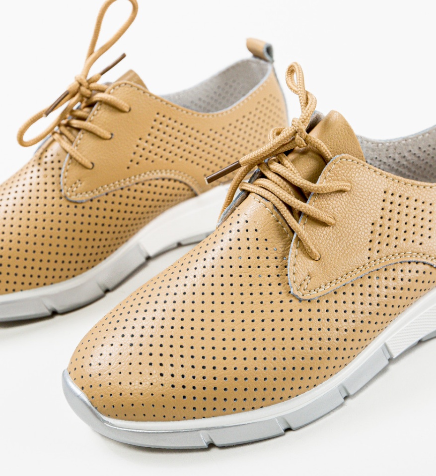 Pantofi Casual Albert Bej - Img 10