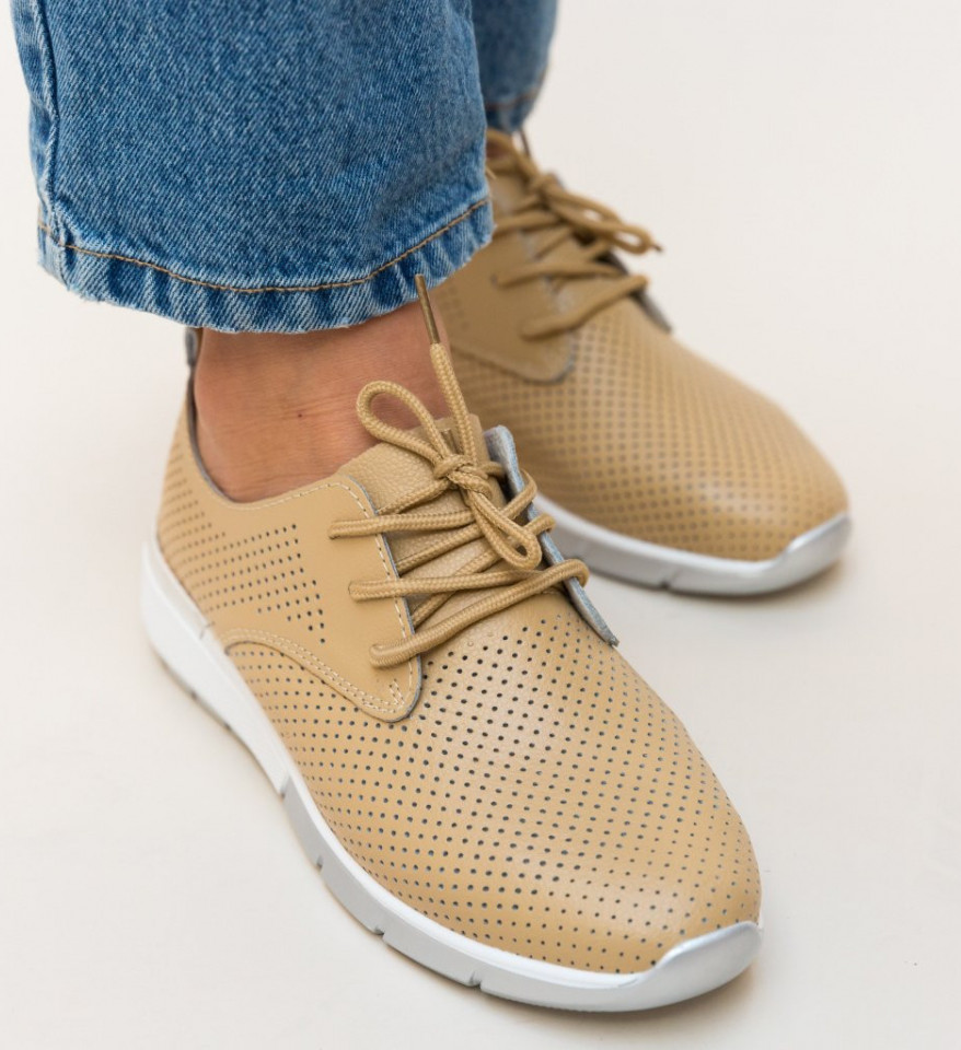 Pantofi Casual Albert Bej - Img 6
