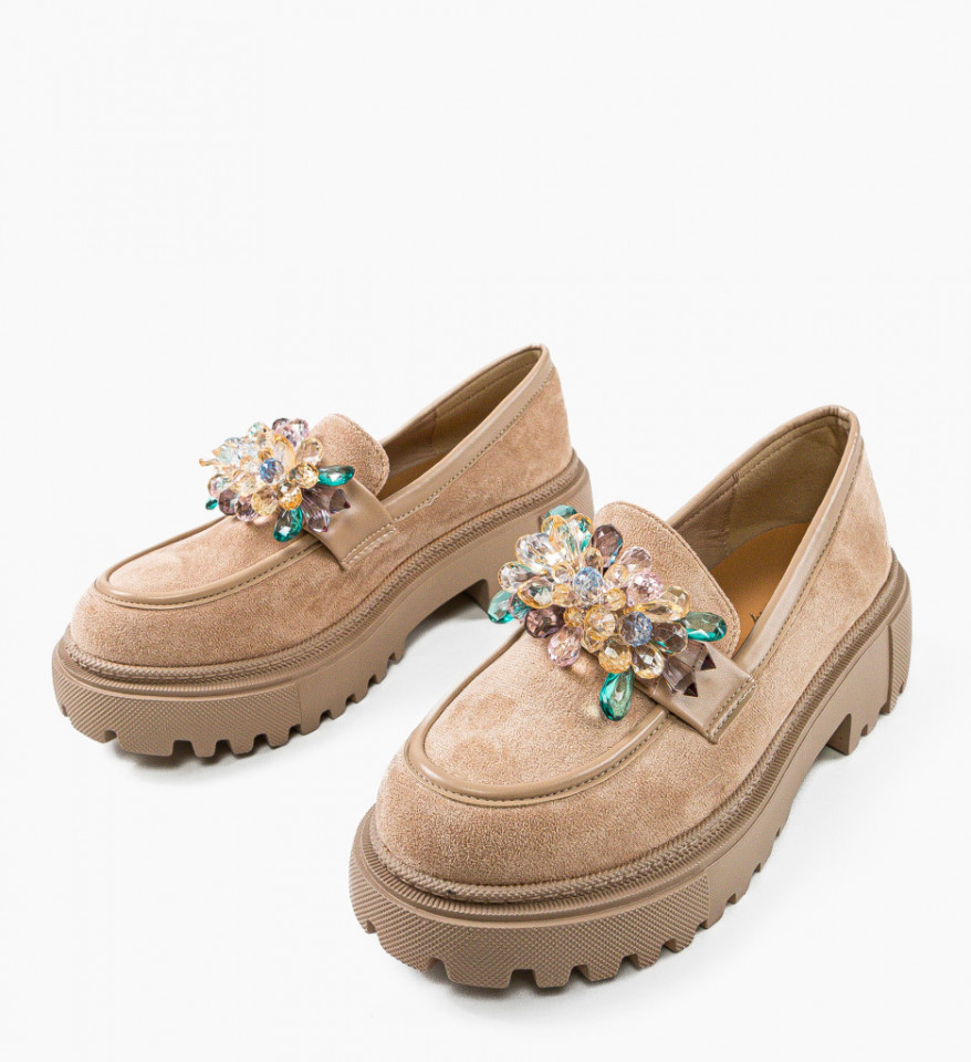 Pantofi Casual Barry Khaki - Img 3