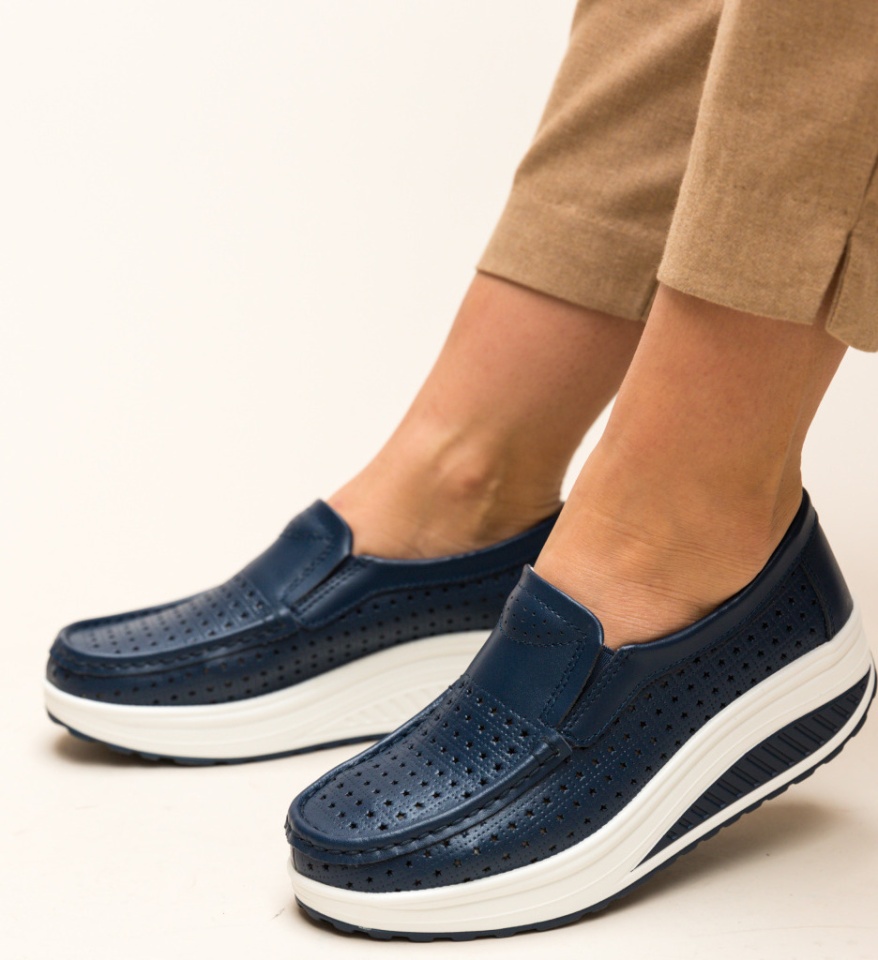 Pantofi Casual Bicaz Bleumarin - Img 11