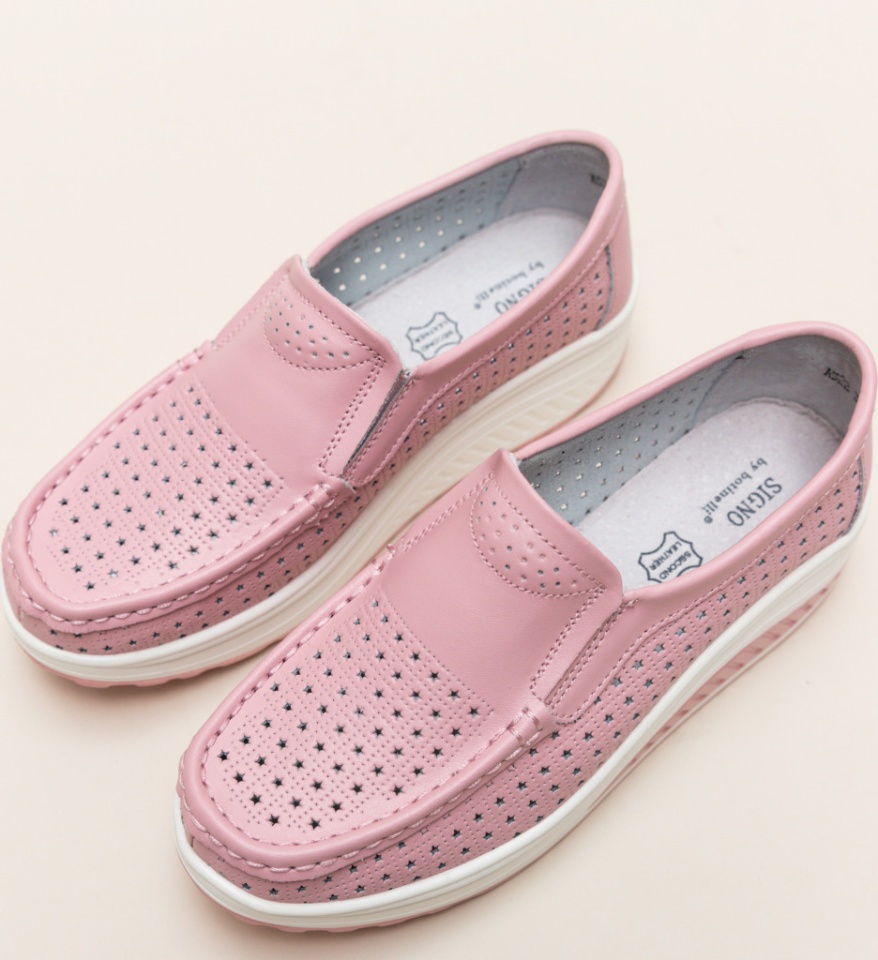 Pantofi Casual Bicaz Roz - Img 10