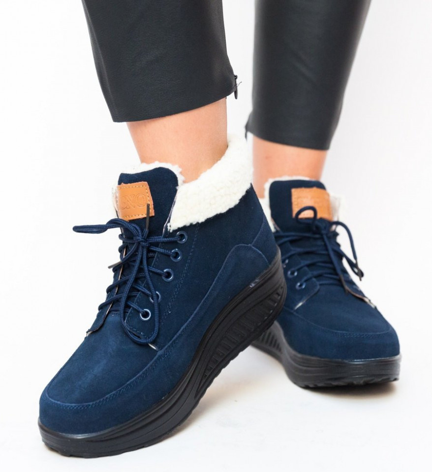 Pantofi Casual Blind Bleumarin - Img 7