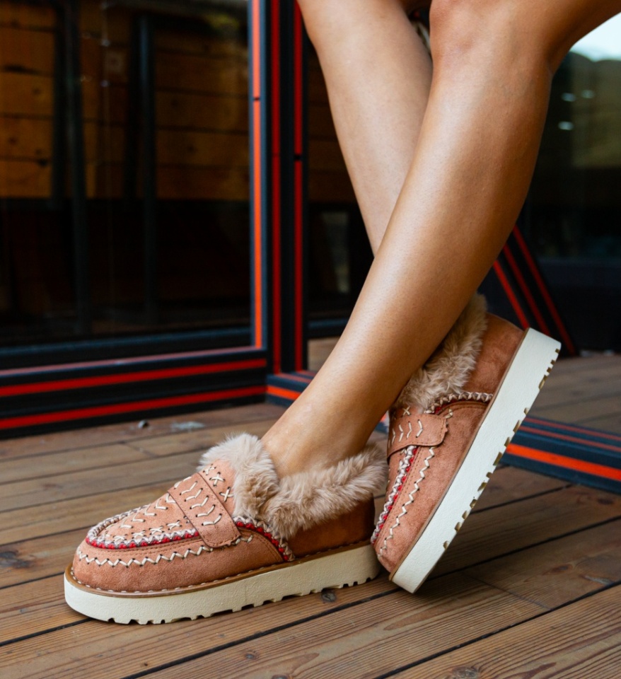 Pantofi Casual Chunky Camel - Img 4