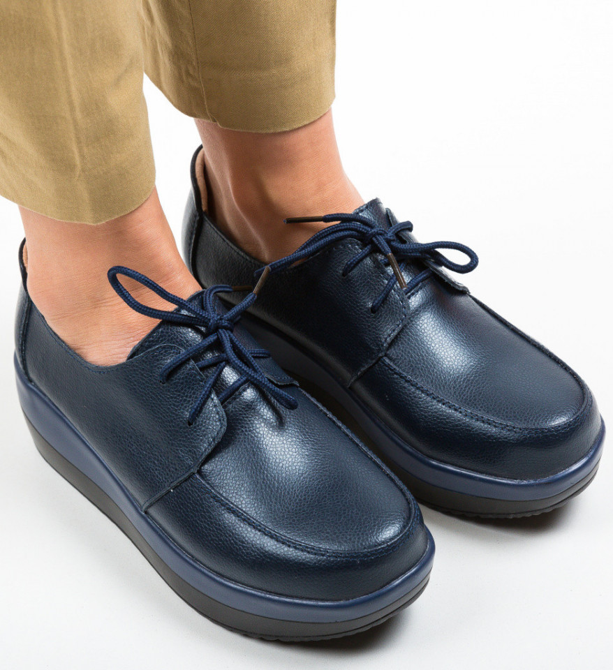 Pantofi Casual Creamt Bleumarin - Img 2