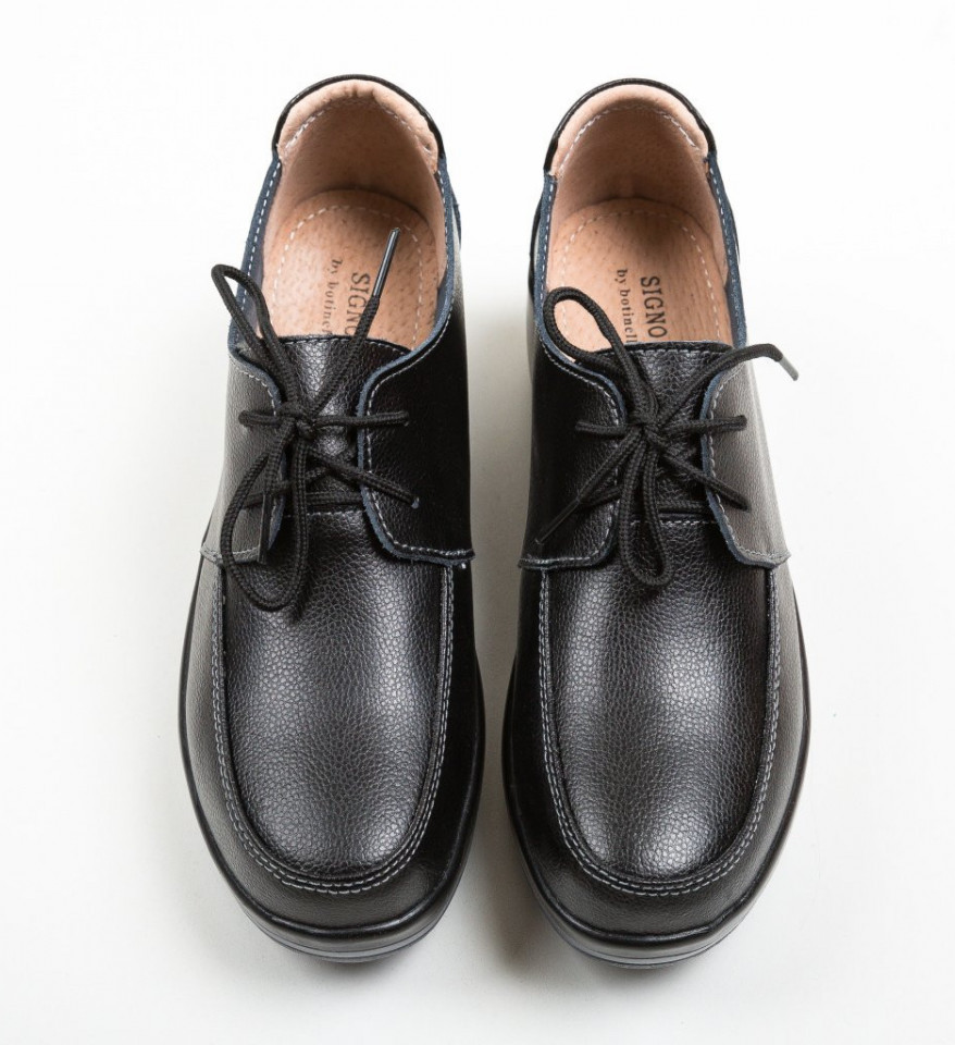 Pantofi Casual Creamt Negri - Img 7