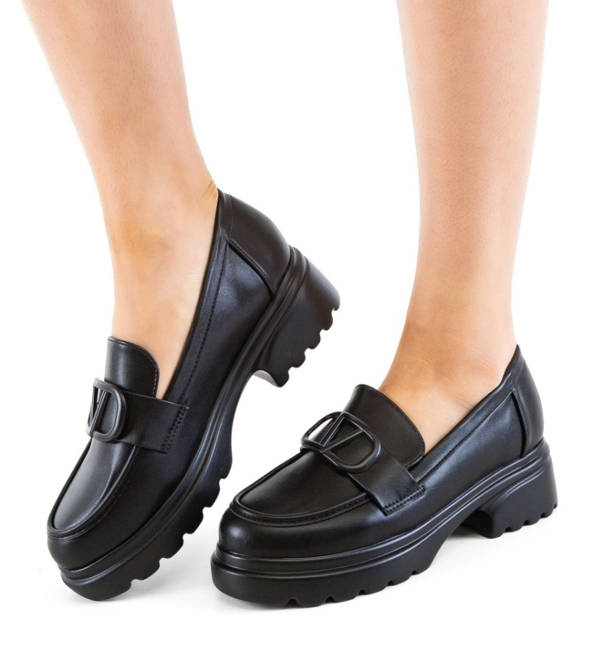 Pantofi casual dama Akon Negri - Img 5