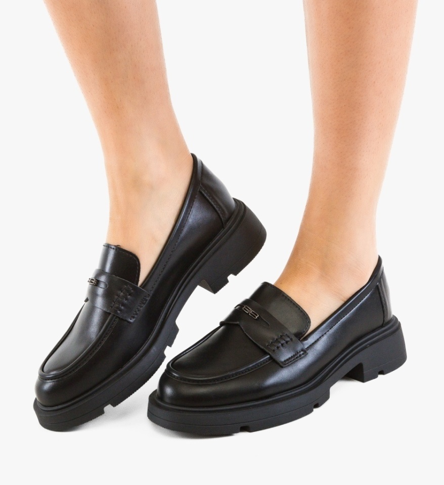 Pantofi casual dama Corsera Negri - Img 3