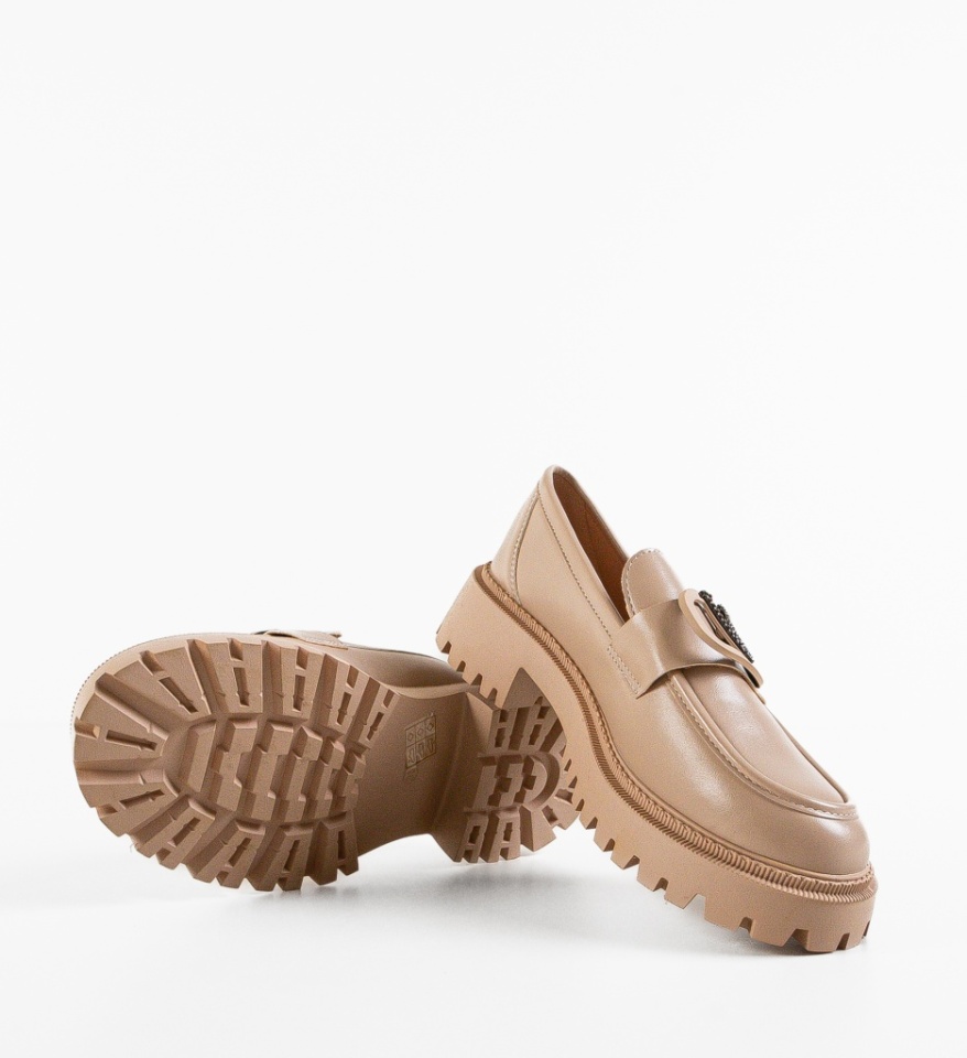 Pantofi Casual dama Ejiro Bej - Img 2