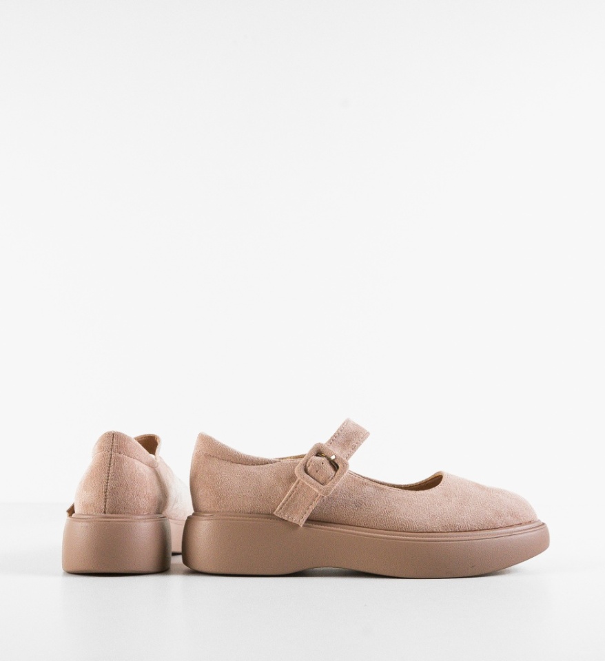 Pantofi Casual dama Eowin Bej - Img 3