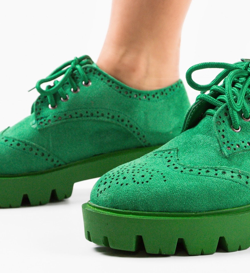 Pantofi Casual dama Gomine Verzi - Img 4