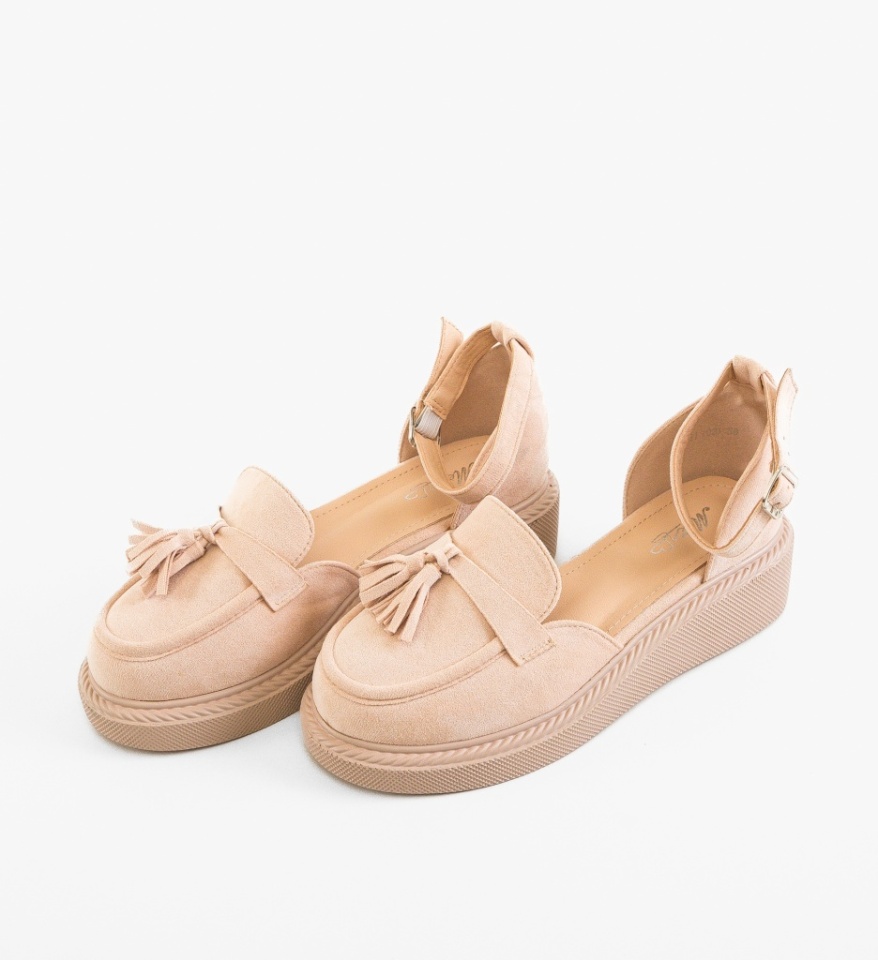 Pantofi Casual dama Hagge Bej - Img 3