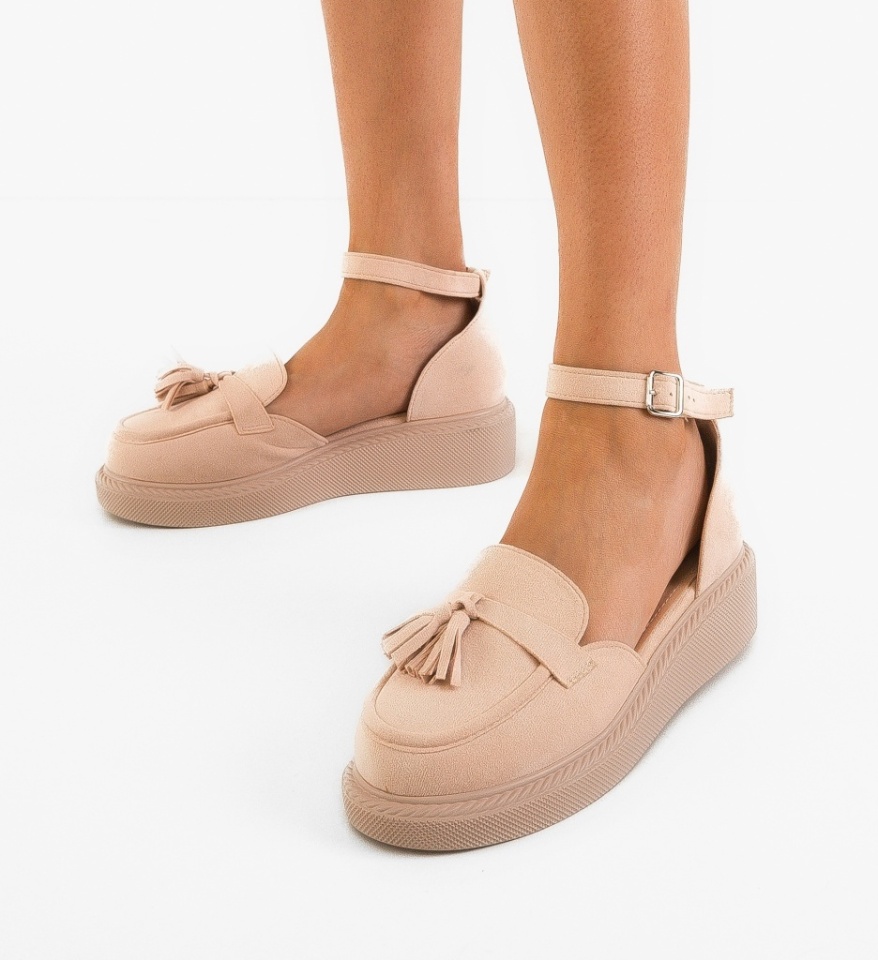 Pantofi Casual dama Hagge Bej - Img 6