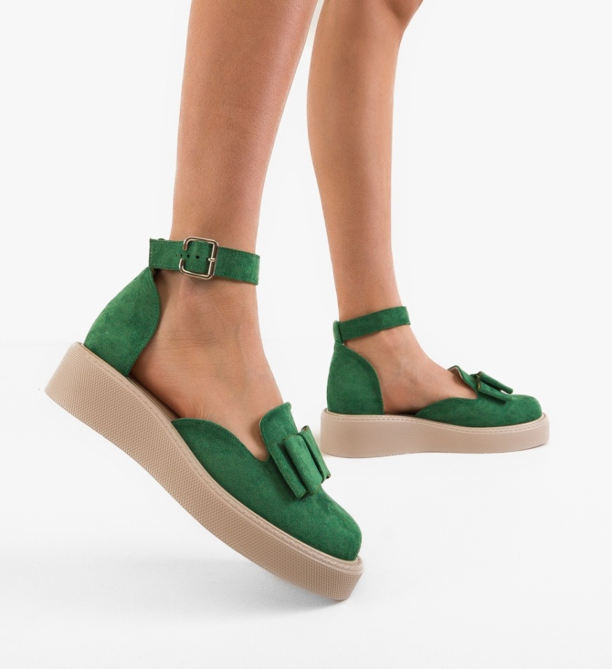 Pantofi Casual dama Hammbe Verzi - Img 7