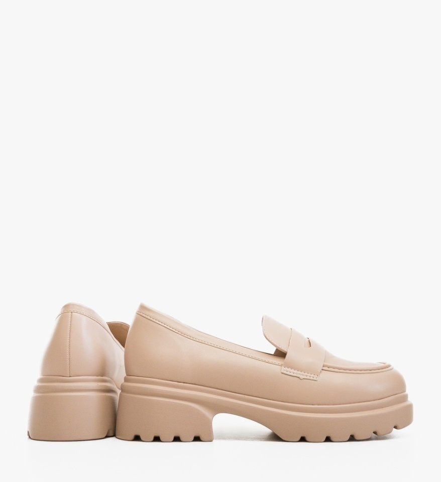 Pantofi casual dama Nowe Bej - Img 4