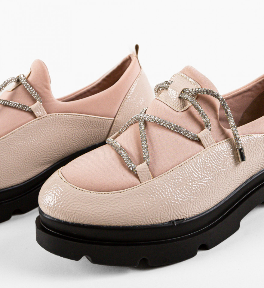 Pantofi Casual dama Stayli Bej - Img 2