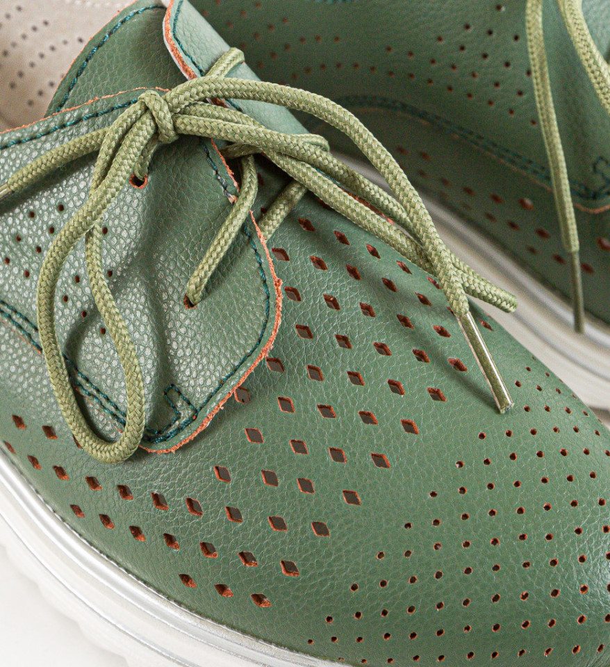 Pantofi Casual dama Tone Verzi - Img 3