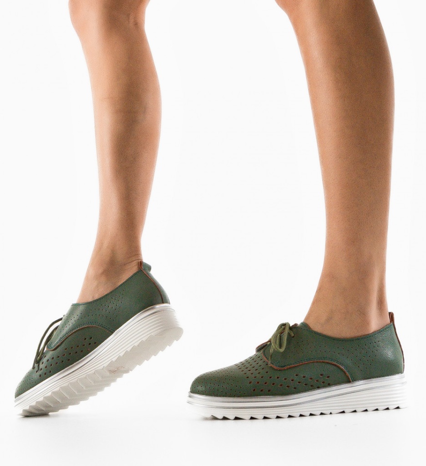 Pantofi Casual dama Tone Verzi - Img 5